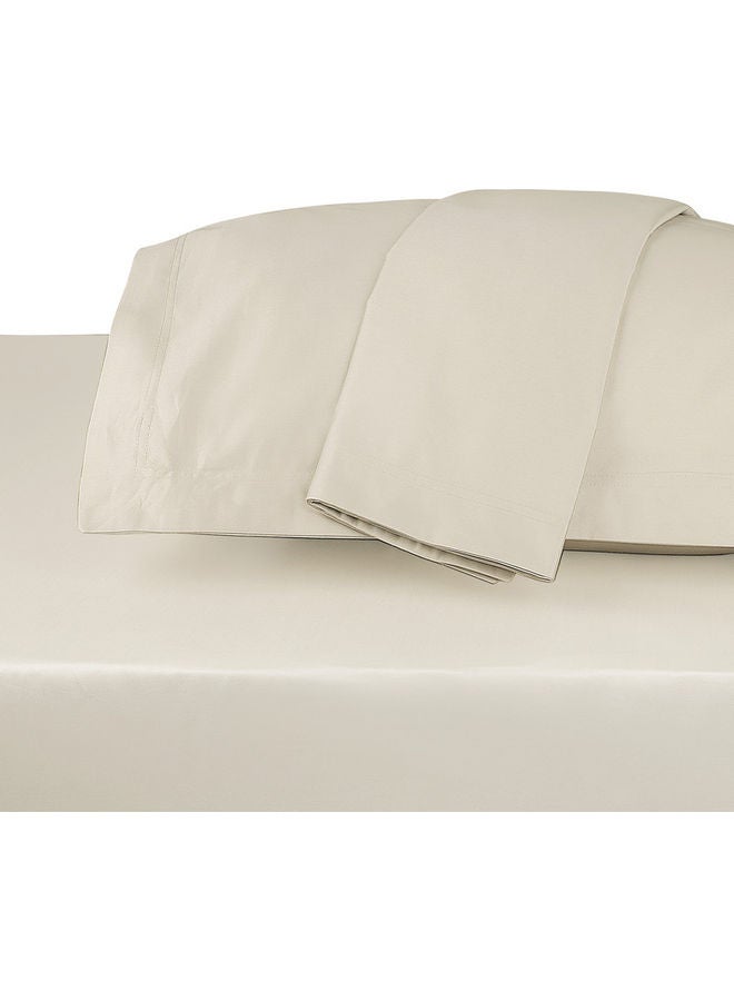 ترايدنت طقم ملاءات كينغ فاخر من قطن سوبيما 100% مع 700 خيط - 3 قطع يشمل 1 ملاءة مشدودة 72x79+16 بوصة و2 غطاء وسادة - Image 2