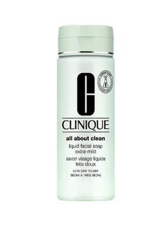 CLINIQUE All About Clean Liquid Facial Soap Extra Mild 200ml  - Image 1