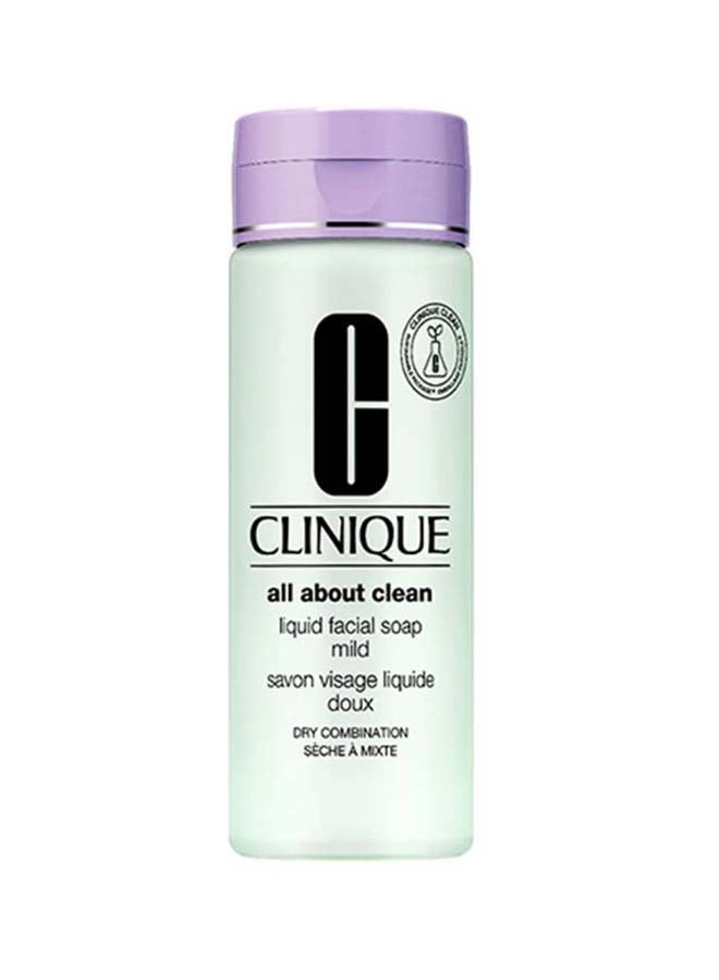 CLINIQUE All About Clean Liquid Facial Soap Mild 200ml  - Image 1