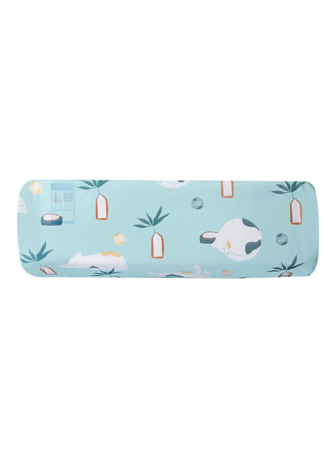 2-Piece Air Conditioner Dust Protective Cover Blue/White