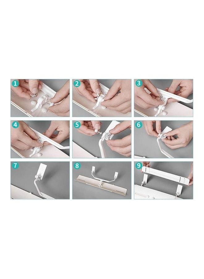 Dubkart Air Conditioner Deflector White/Blue - Image 5