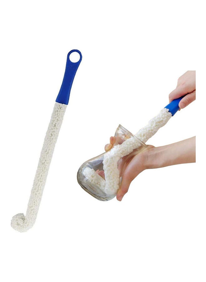 BNYD Flexible Bottle Cleaning Brush Blue/White  - Image 1
