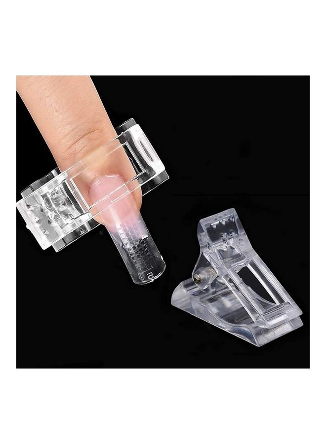 مس تيارا طقم مشابك أظافر مكون من 20 قطعة شفاف - Image 5