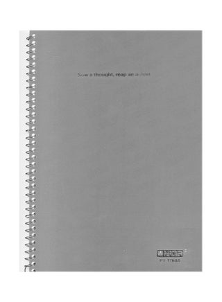 A4 Size Single Line Notebook Grey - v1629091835/N50124639A_1