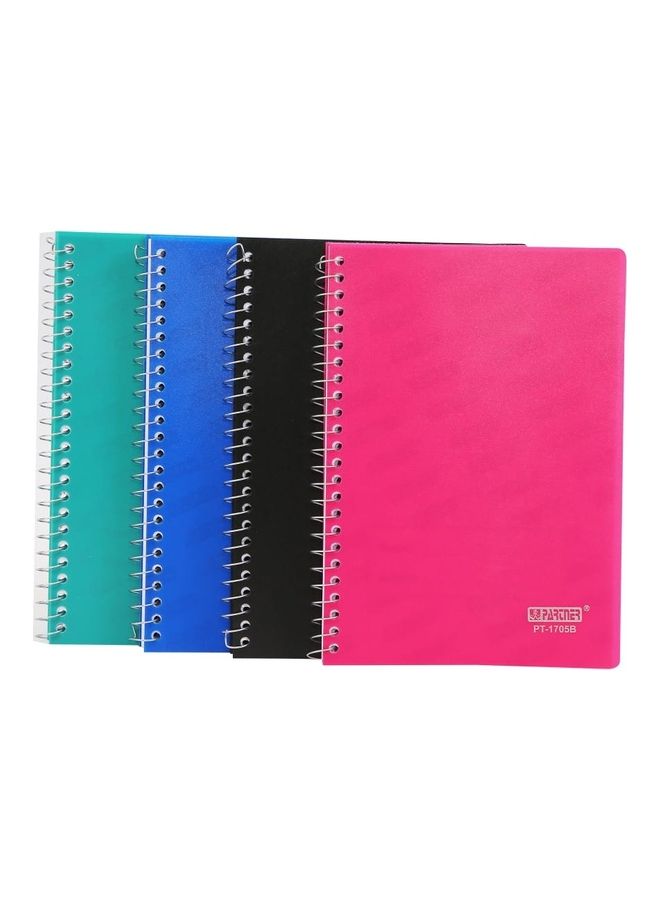 PARTNER - 4-Piece A5 Size Four Lined Notebook Set Multicolour - Image 1