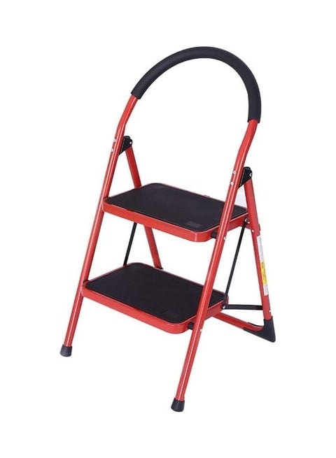 2-Step Ladder Folding Stool red 46.8 x 43.2 x 7.2cm