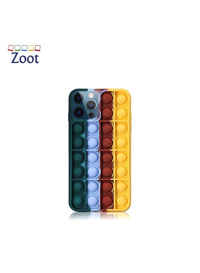 Zoot Push Pop Bubble Fidget Toy Protective Case Cover for iPhone 12 /12 Pro Multicolour - Image 1