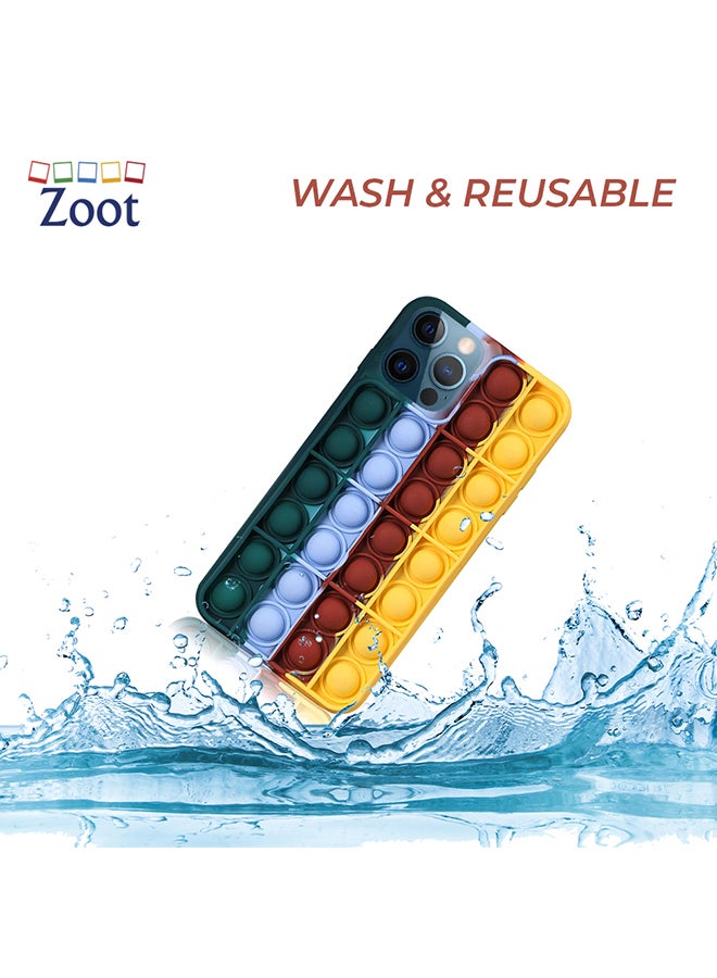Zoot Push Pop Bubble Fidget Toy Protective Case Cover for iPhone 12 /12 Pro Multicolour - Image 3