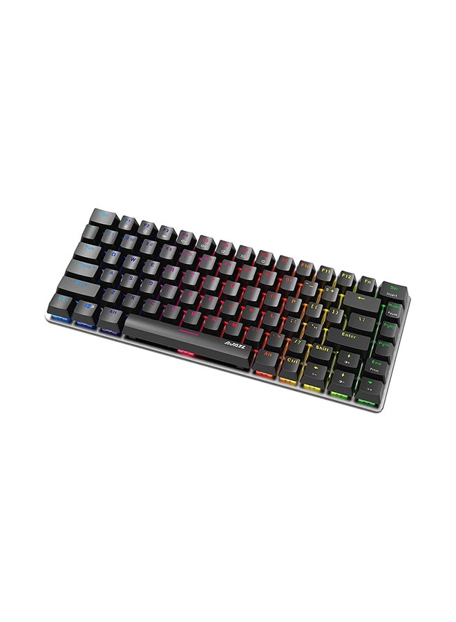 Ajazz AK33 Mechanical keyboard 82 Keys USB Wired Gaming Keyboard with Backligh for Tablet Desktop Computer (RGB Backlit Blue Switch, RGB) Black  - Image 4