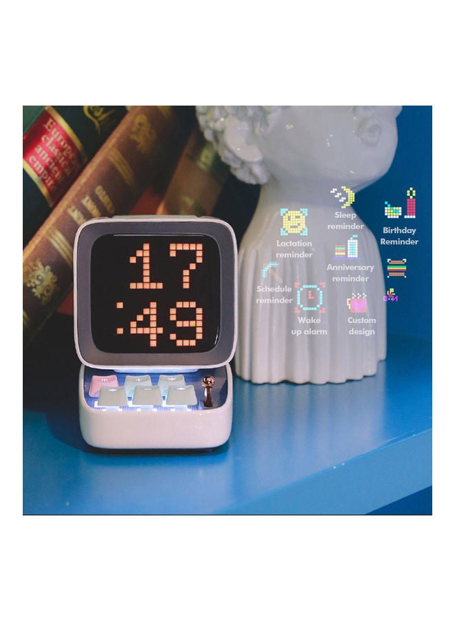 Portable Retro Bluetooth Speaker LU-Q815-29 White - Image 2