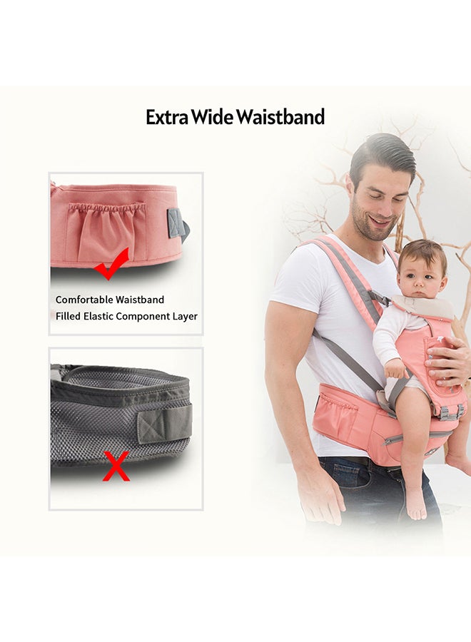 insular Multifunctional 3-In-1 Baby Carrier With Hip Seat Lumbar Support Waist Stool  - Image 3