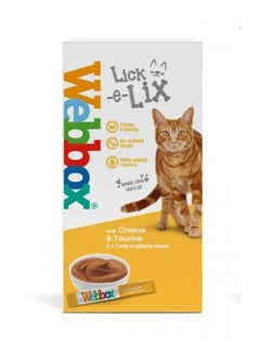 Webbox 5 Pieces Lick-E-Lix With Cheese And Taurine 75grams 