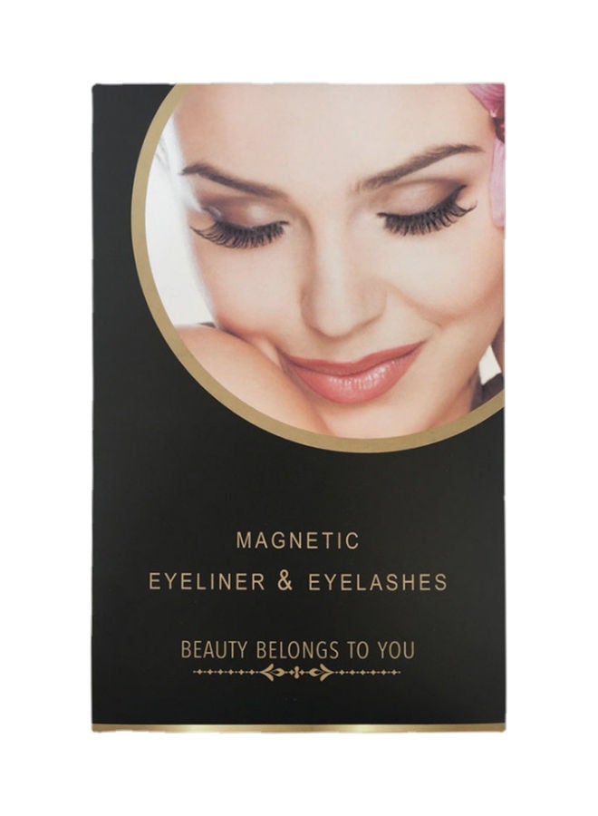 Generic Pair Of 12 Magnetic Eyelashes Black  - Image 2