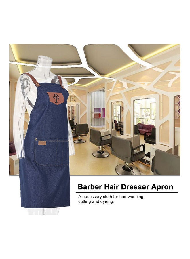 مئزر صالون تصفيف الشعر. أزرق. - Image 5