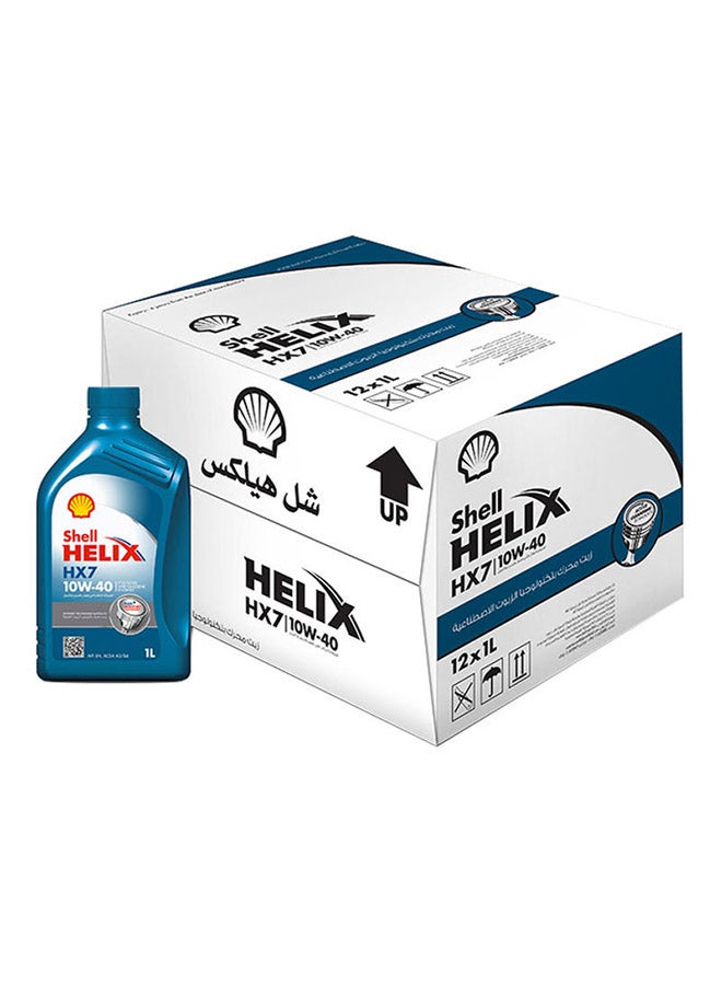شل - هيليكس HX7 10W-40 (كرتونة × 12 لتر) - Image 1