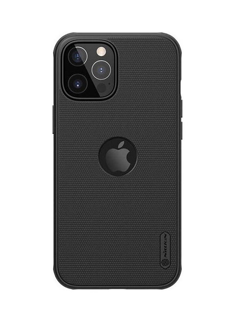 Super Frosted Shield Pro Case For Apple iphone 12 Max (With Logo Cutout) Black