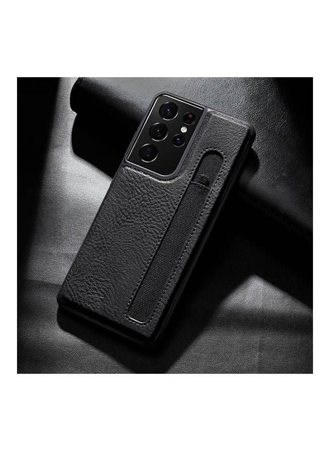 Aoge Leather Case For Samsung Galaxy S21 Ultra Black