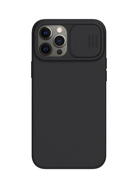 Cam Shield Silky Silicone Case For Apple iPhone 12/12 Pro Black