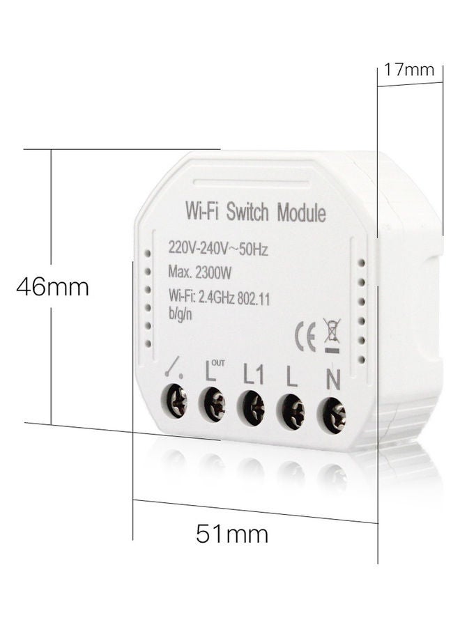 Generic - Wifi Intelligent Light Switch Module White - Image 1