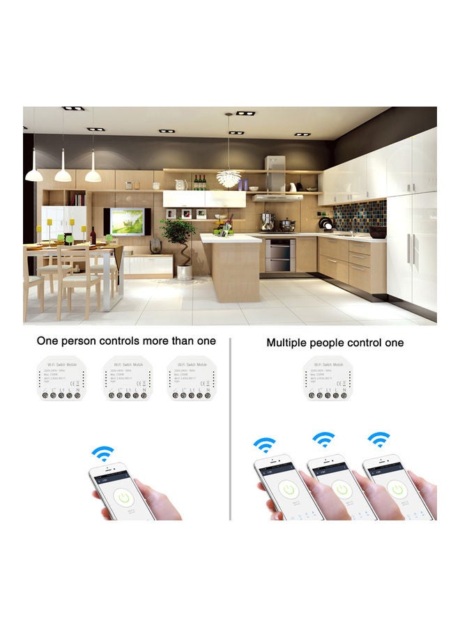 Generic - Wifi Intelligent Light Switch Module White - Image 1
