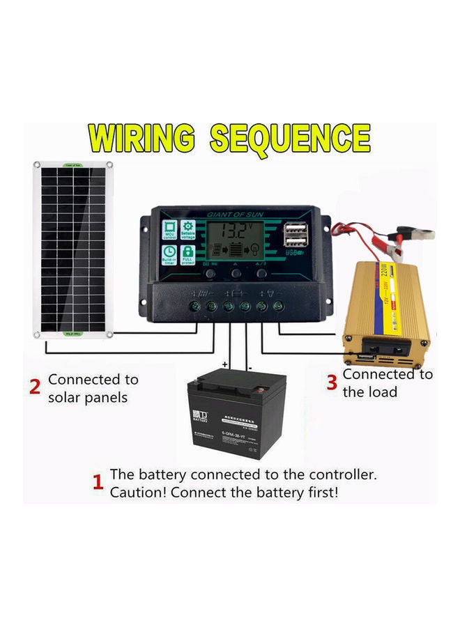لوح طاقة شمسية للطوارئ يستخدم في الأماكن الخارجية متعدد الألوان - Image 4