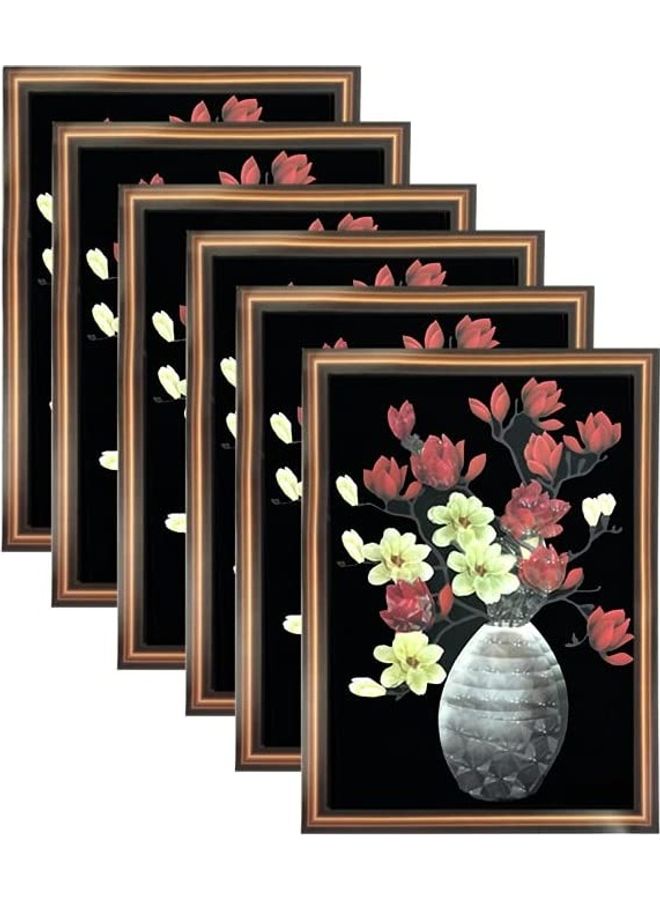6-Pack Removable Flower Wall Sticker Adhesive Decal Wallpaper Home Decoration Multicolour - Image 3