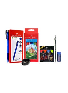 Generic Box Of Pens Faber Dry Castle 0.7 Multicolour 