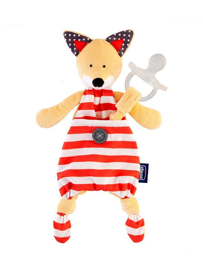 Chicco Pocket Friend Fox Soother Holder, 0m+  - Image 1