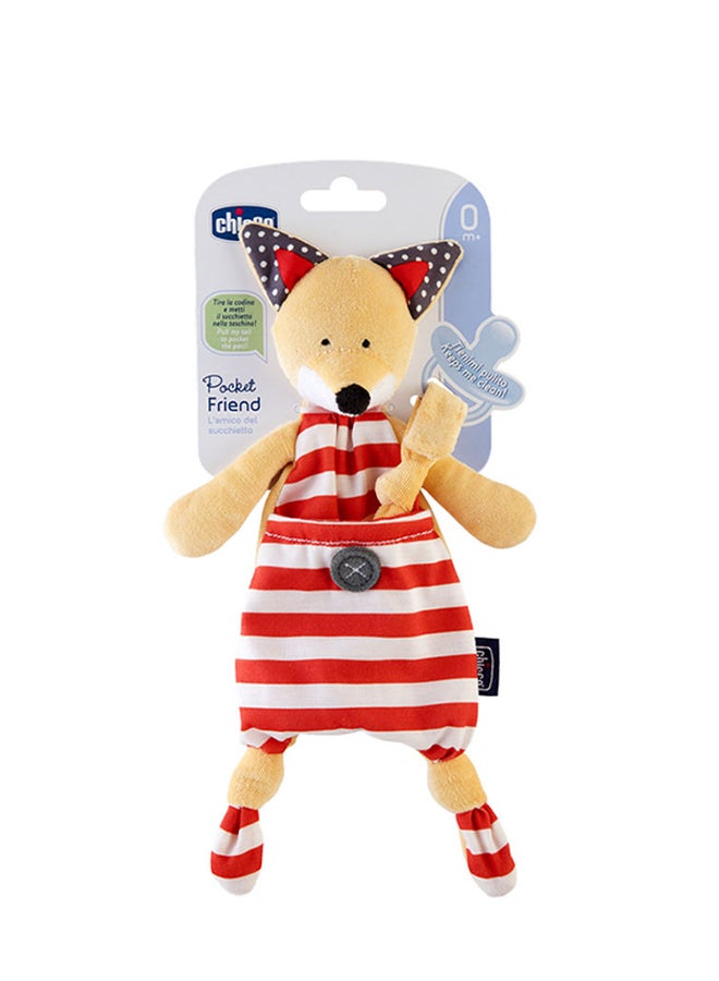 Chicco Pocket Friend Fox Soother Holder, 0m+  - Image 2