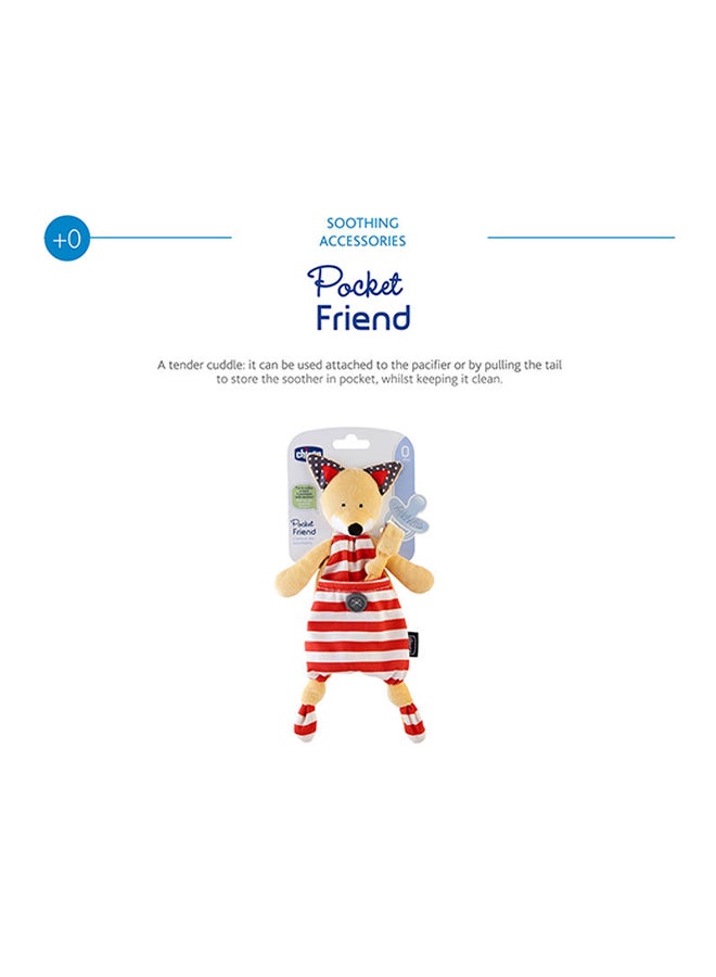 Chicco Pocket Friend Fox Soother Holder, 0m+  - Image 3