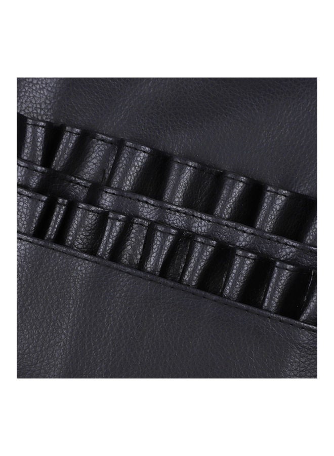 Multi Pockets Make-Up Tool Waist Pouch with Adjustable Belt Black - Image 4