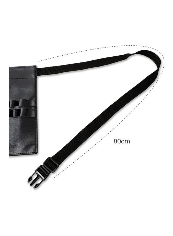 Multi Pockets Make-Up Tool Waist Pouch with Adjustable Belt Black - Image 5