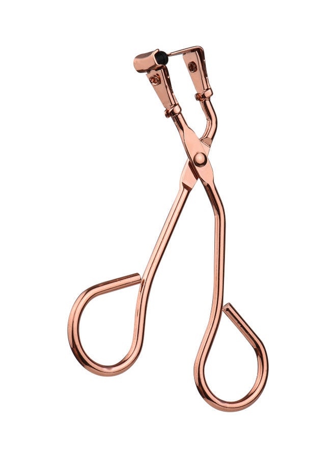 Generic 3-Piece Mini Eyelash Curler Kit with Silicone Replacement Pad Rose Gold/Pink - Image 4