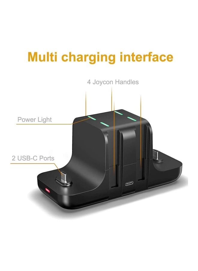 AMJ - 6-In-1 Charging Station For Nintendo Switch Joy-Con Controllers - Wireless - Image 1