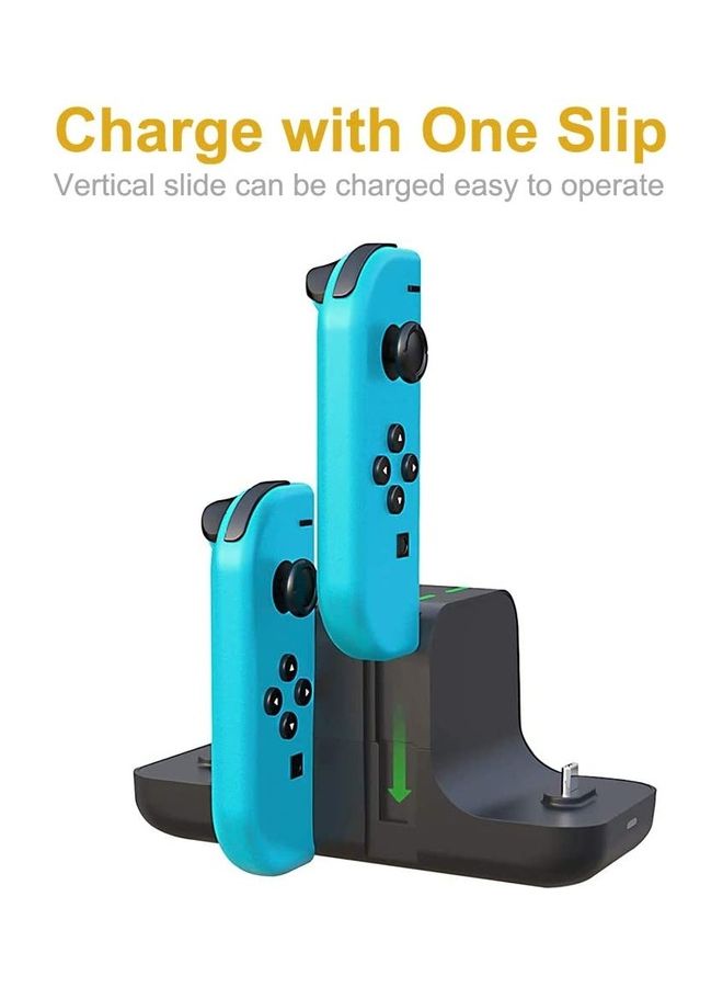 AMJ - 6-In-1 Charging Station For Nintendo Switch Joy-Con Controllers - Wireless - Image 1