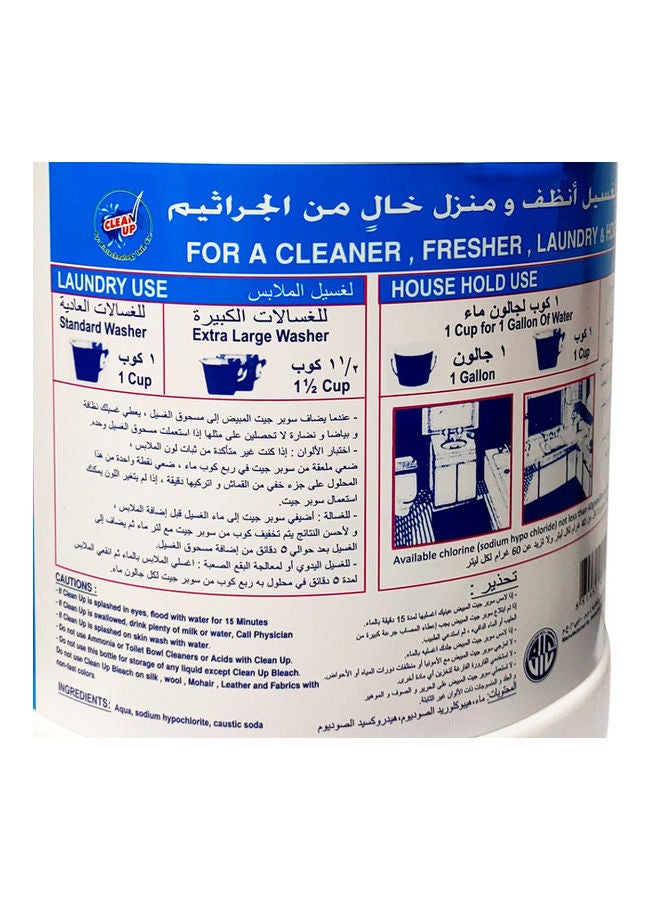 CLEAN UP Pack of 6 Bleach White 6 x 970ml - Image 3