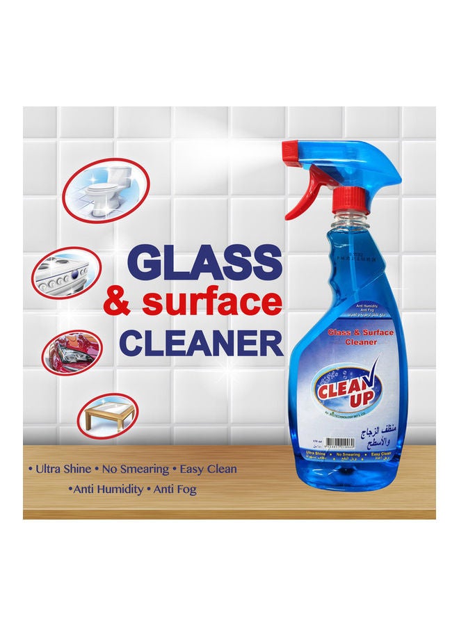 CLEAN UP Pack of 4 Glass Cleaner Blue 4 x 650ml - Image 4
