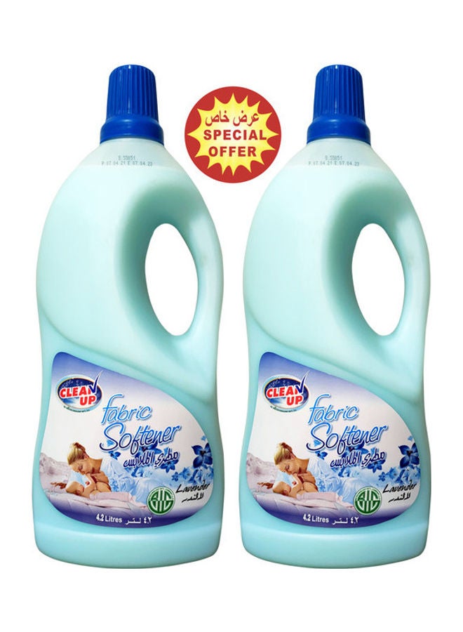 CLEAN UP Pack of 2 Fabric Softener Blue 2 x 4.2Liters - Image 1