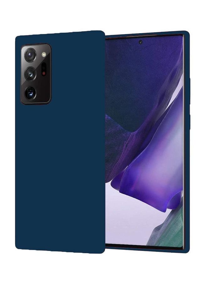Captaintech Soft Silicone Anti Scratch Protective Case Cover for Samsung Galaxy Note 20 Blue - Image 1