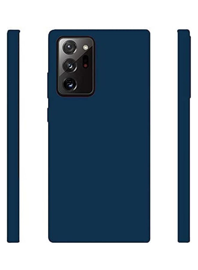 Captaintech Soft Silicone Anti Scratch Protective Case Cover for Samsung Galaxy Note 20 Blue - Image 3