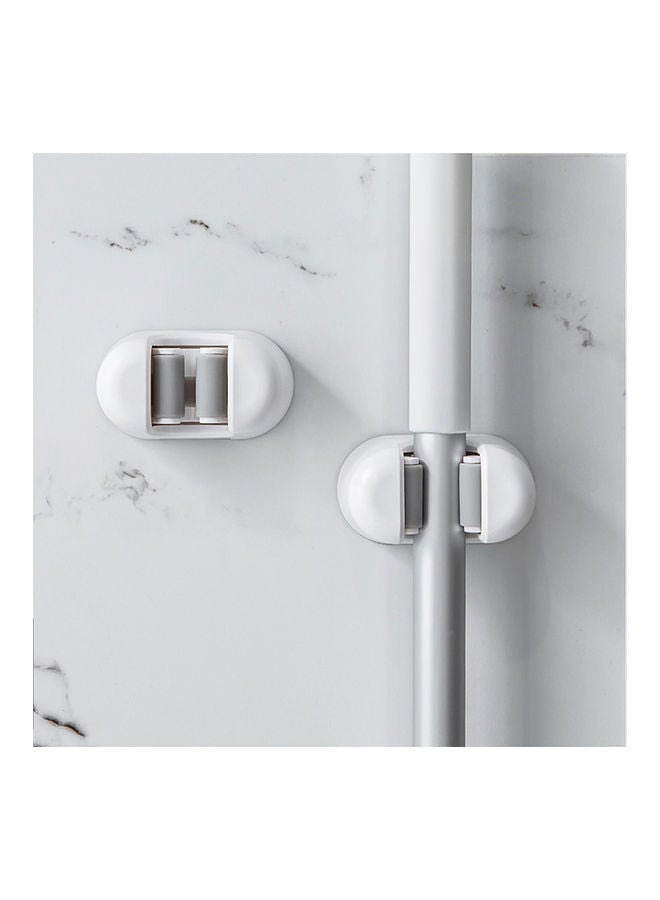 Generic Wall-Mounted Mop Holder White  - Image 2