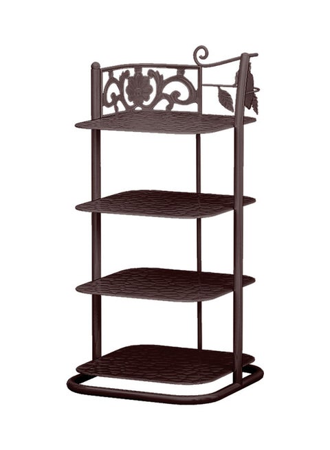 Multifunctional 4-layer Rack Brown