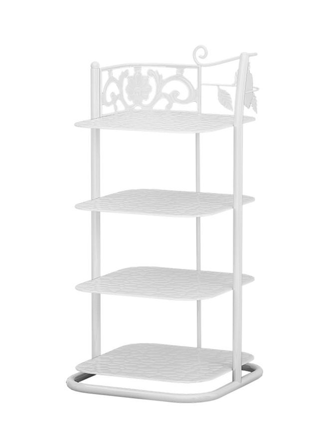Multifunctional 4-layer Storage Rack White  - Image 1
