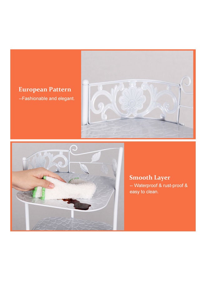 Multifunctional 4-layer Storage Rack White  - Image 3