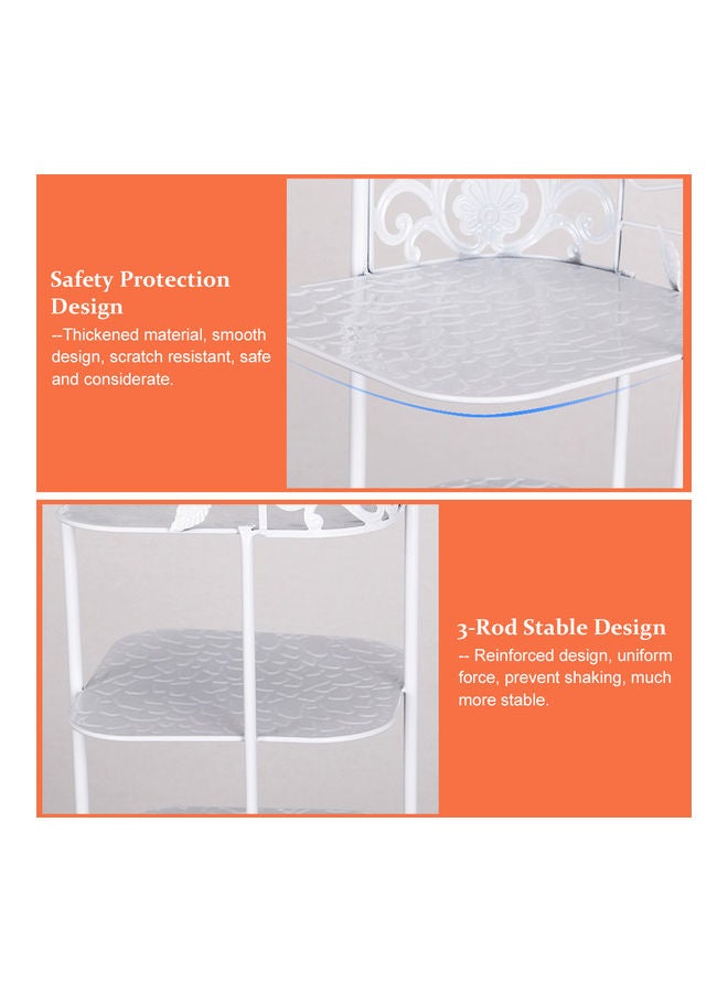 Multifunctional 4-layer Storage Rack White  - Image 5