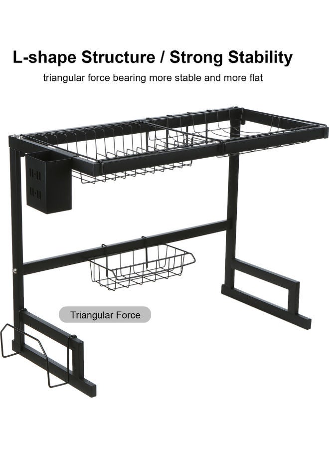 Over Sink Dish Drying Rack Black  - Image 2