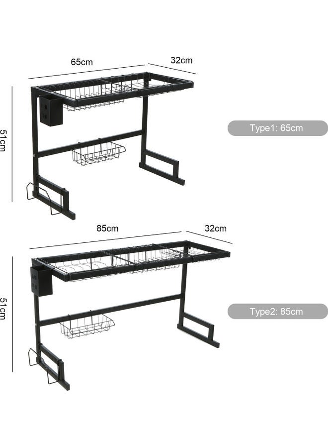 Over Sink Dish Drying Rack Black  - Image 3