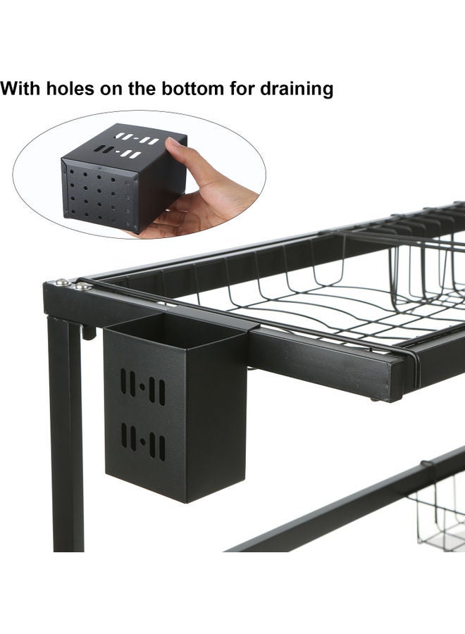 Over Sink Dish Drying Rack Black  - Image 4