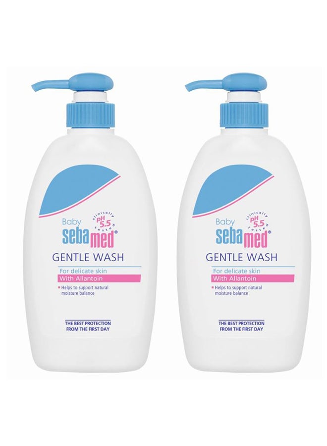 Sebamed - Gentle Wash With Allantoin For Baby Delicate Skin 400ml Pack of 2 - Image 1