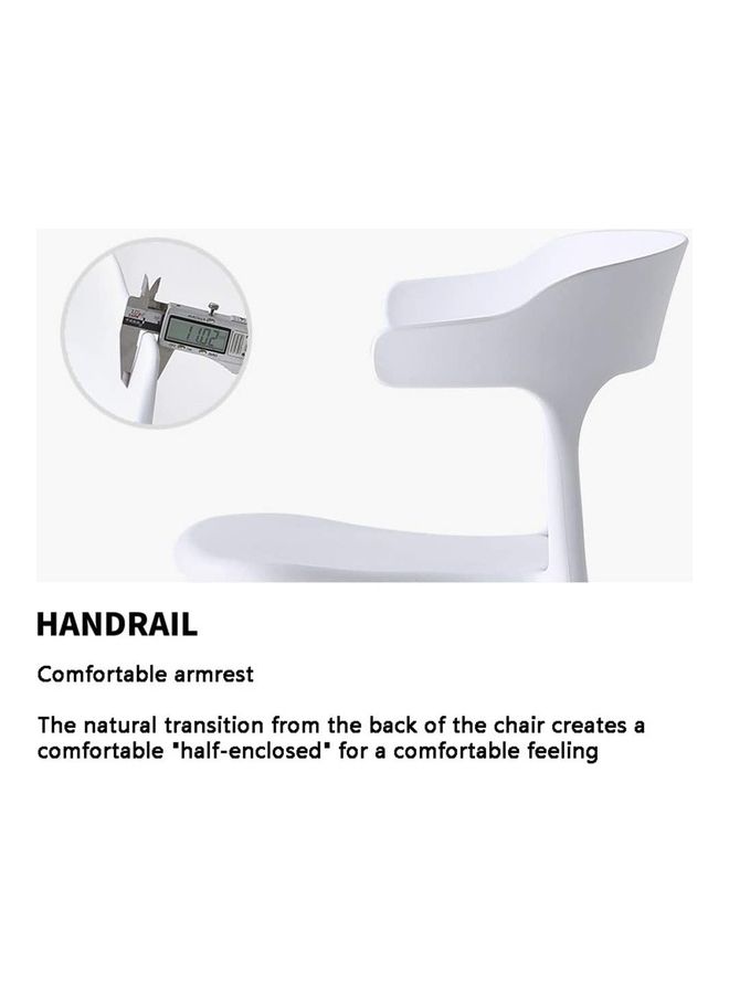 Mahmayi 4-Piece Modern Dining Chairs Set Black - Image 4